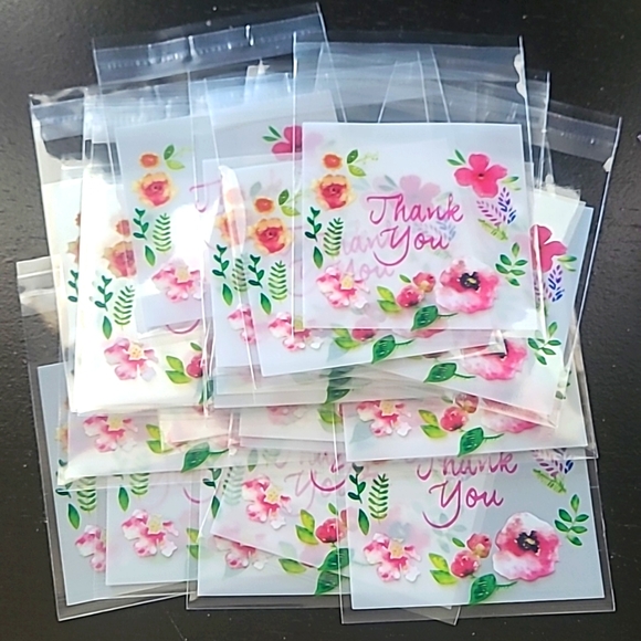 Hobby Lobby Office Flowers Thank You Ziplock Bags Jewelry Earrings